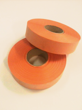 ORANGE Plain Tags-on-roll          