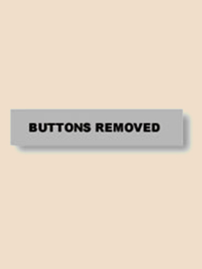 Instruction Tape. Buttons Removed (Grey)
